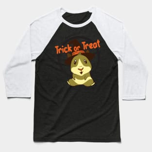 Hamster Witch Halloween Trick or Treat Baseball T-Shirt